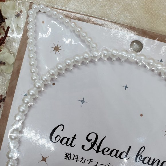 JapanHaul Faux Pearl Cat Ear Cosplay Headband [Japanese Edition] [NWOT] - Picture 6 of 7